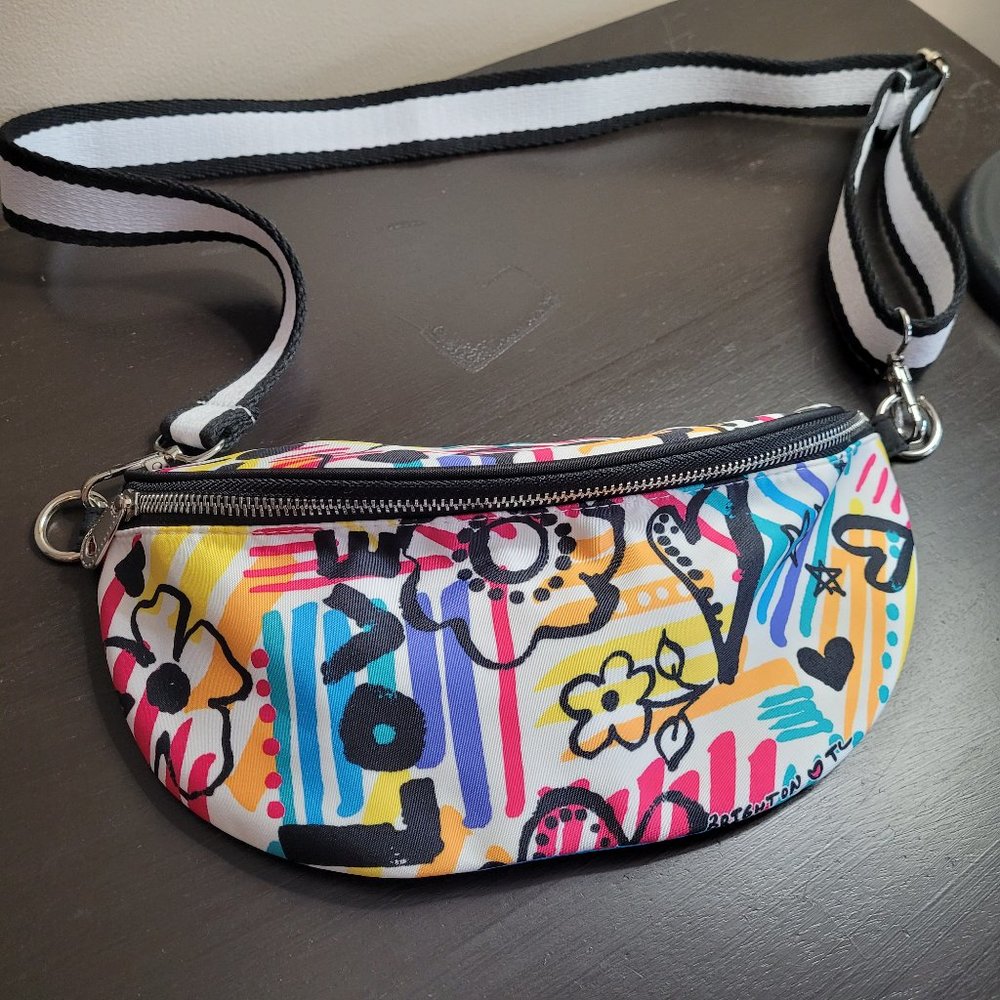 Brighton Graffiti Love Cross Body Bag Fanny Pack NWOT